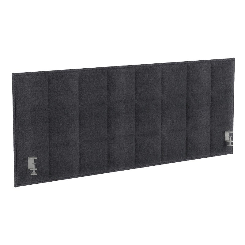 Stitch bordsskärm 146x65x8,5cm, mörkgrå
