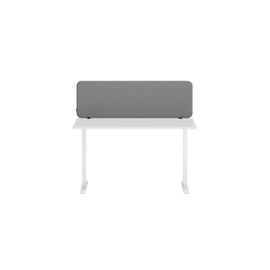 Bordsskärm Softline 30 ovan bord 200x45x3 cm, ljusgrå