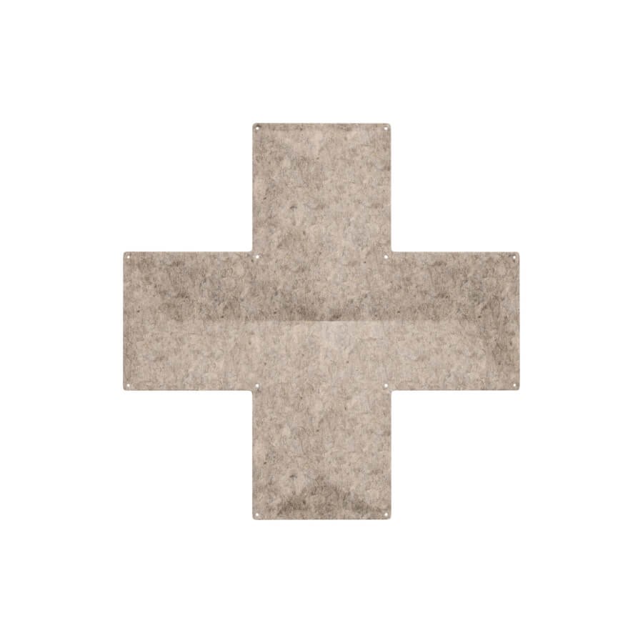 Hängande ljudabsorbent, Air-X 3-pack, 44x44 cm, hampa