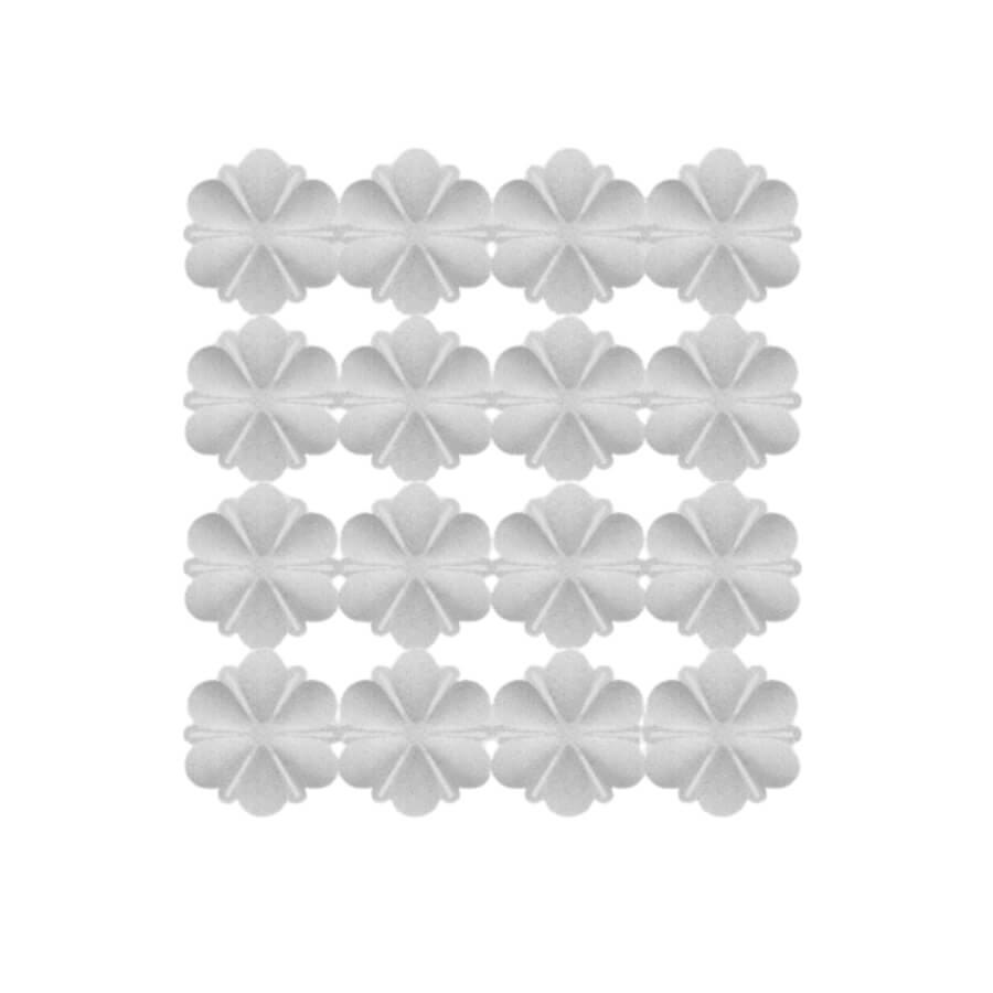 Hängande ljudabsorbent, Airbloom 3-pack, 47,5x51 cm, vit
