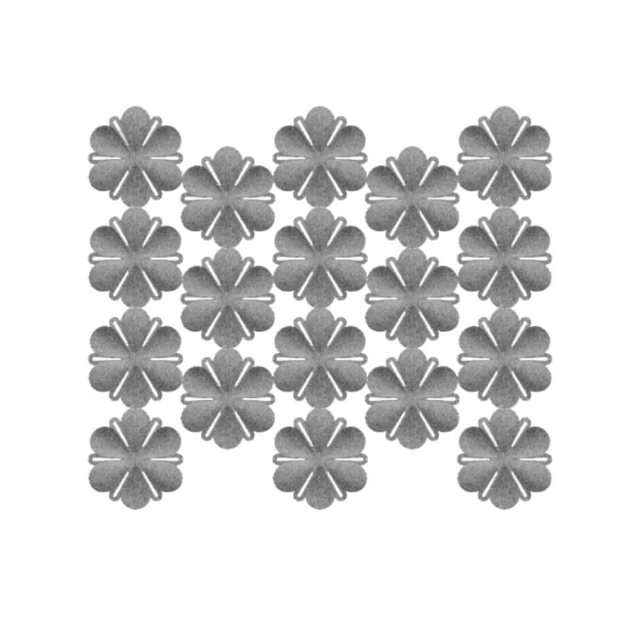 Hängande ljudabsorbent, Airbloom 3-pack, 47,5x51 cm, grå