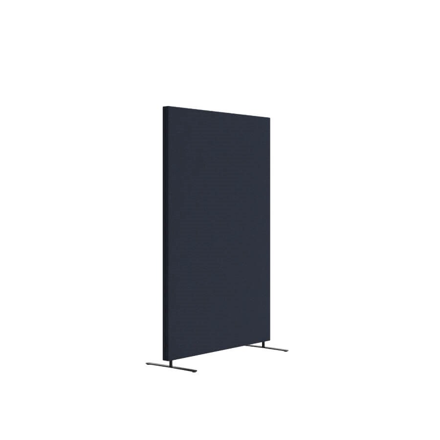 Golvskärm Soneo 30 inkl svarta ben, 80x150x3 cm, mörkblå
