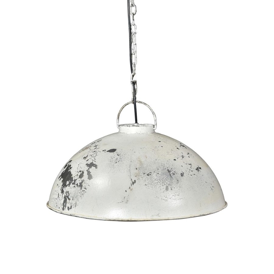 Pendel Thormann, dia. 52 cm, antik vit