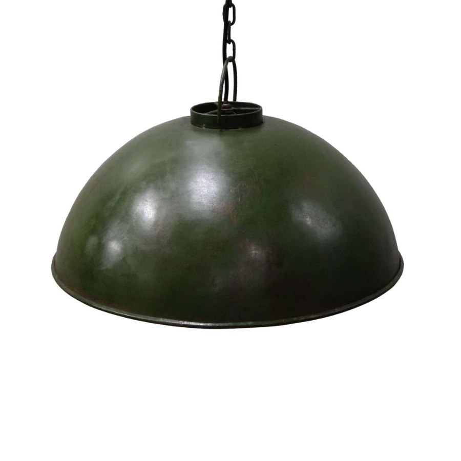 Pendel Thormann, dia. 52 cm, antik grön