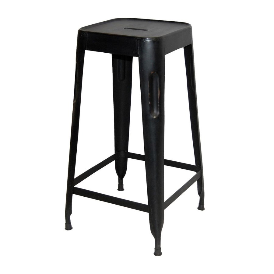 Barpall, Copenhagen, sh. 77 cm, antik svart
