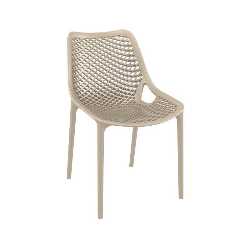 Stol Air, stapelbar, taupe