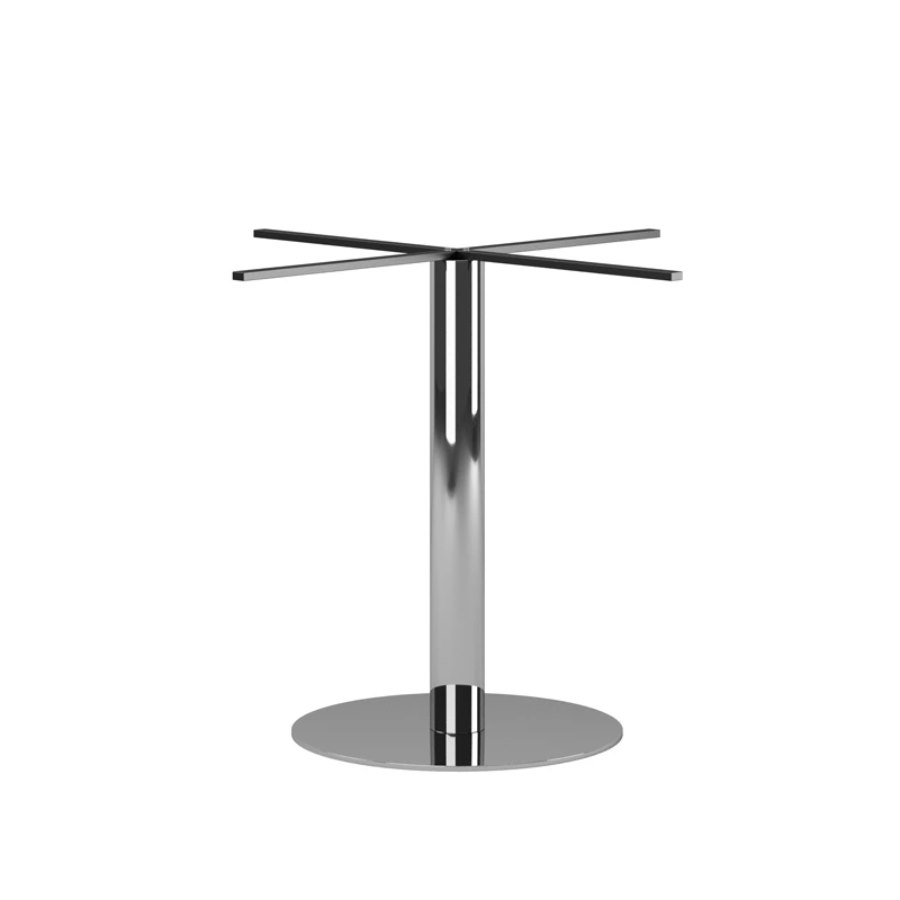 Pelarstativ Design S, Ø62 cm, höjd 88 cm, polerat rostfritt