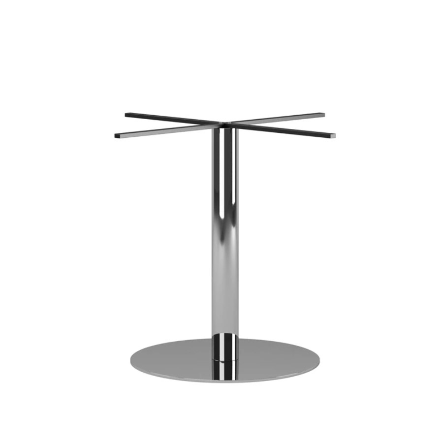 Pelarstativ Design S, Ø72 cm, höjd 88 cm, polerat rostfritt