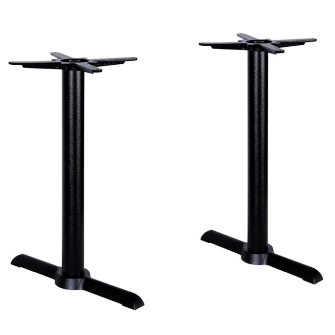 Bordsstativ London dubbelpelare, h.72cm, svart