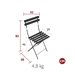 Stol Bistro, metall