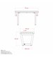 Siesta Living pall/bord, 75 cm