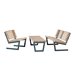 Siesta loungeset med stort bord, 138 cm