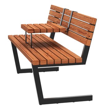 Relax benk med hengende bord, 150 cm