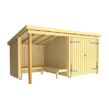 Nordic Eldstuga/Trädgårdshus, 9,5 m², Typ 1C