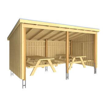 Nordic Picknickhus 9,5 m², Typ 1C