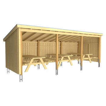 Nordic Picknickhus 14 m², Typ 1C