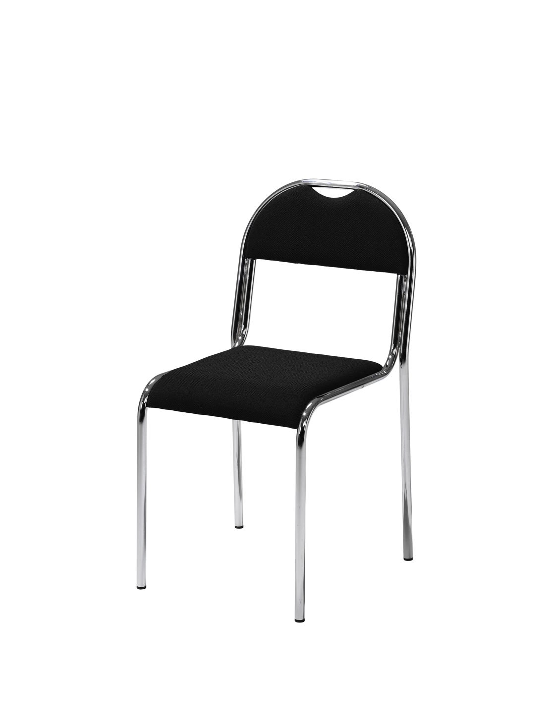 Konferensstol RX002, Svart tyg / Krom