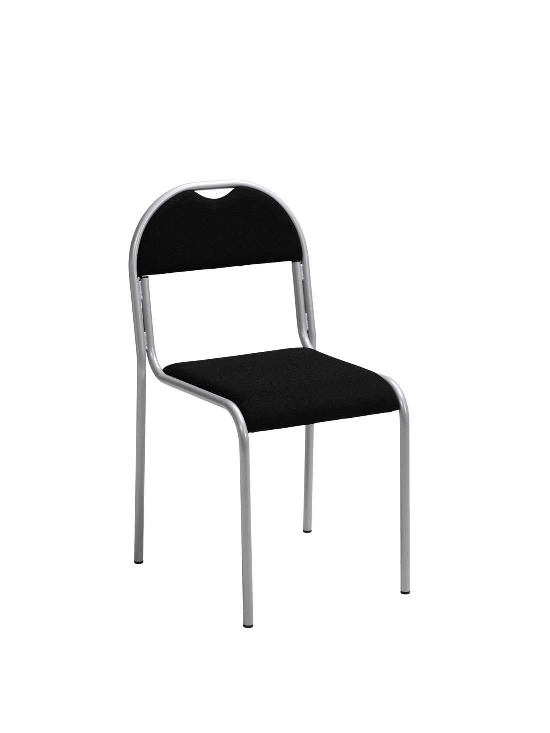 Konferensstol RX002, Svart tyg / Silvergrå