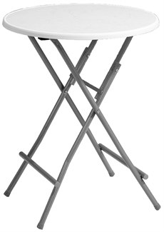 Flip Dia 85 cm, Vit, Silvergrått stativ
