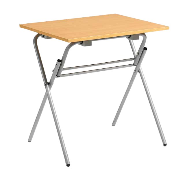 Examen 70 x 60, Bok, Silvergrått stativ