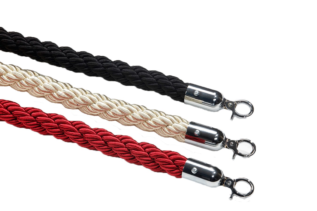 Flätat rep, Röd, Rostfritt stål