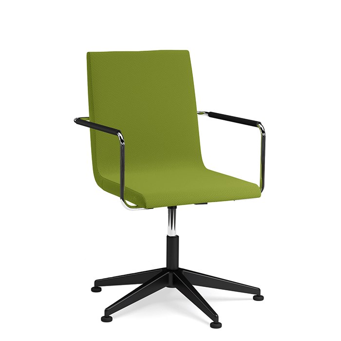 Bizz Låg Karmstol, Svart stativ