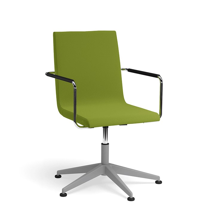 Bizz Låg Karmstol, Silver stativ