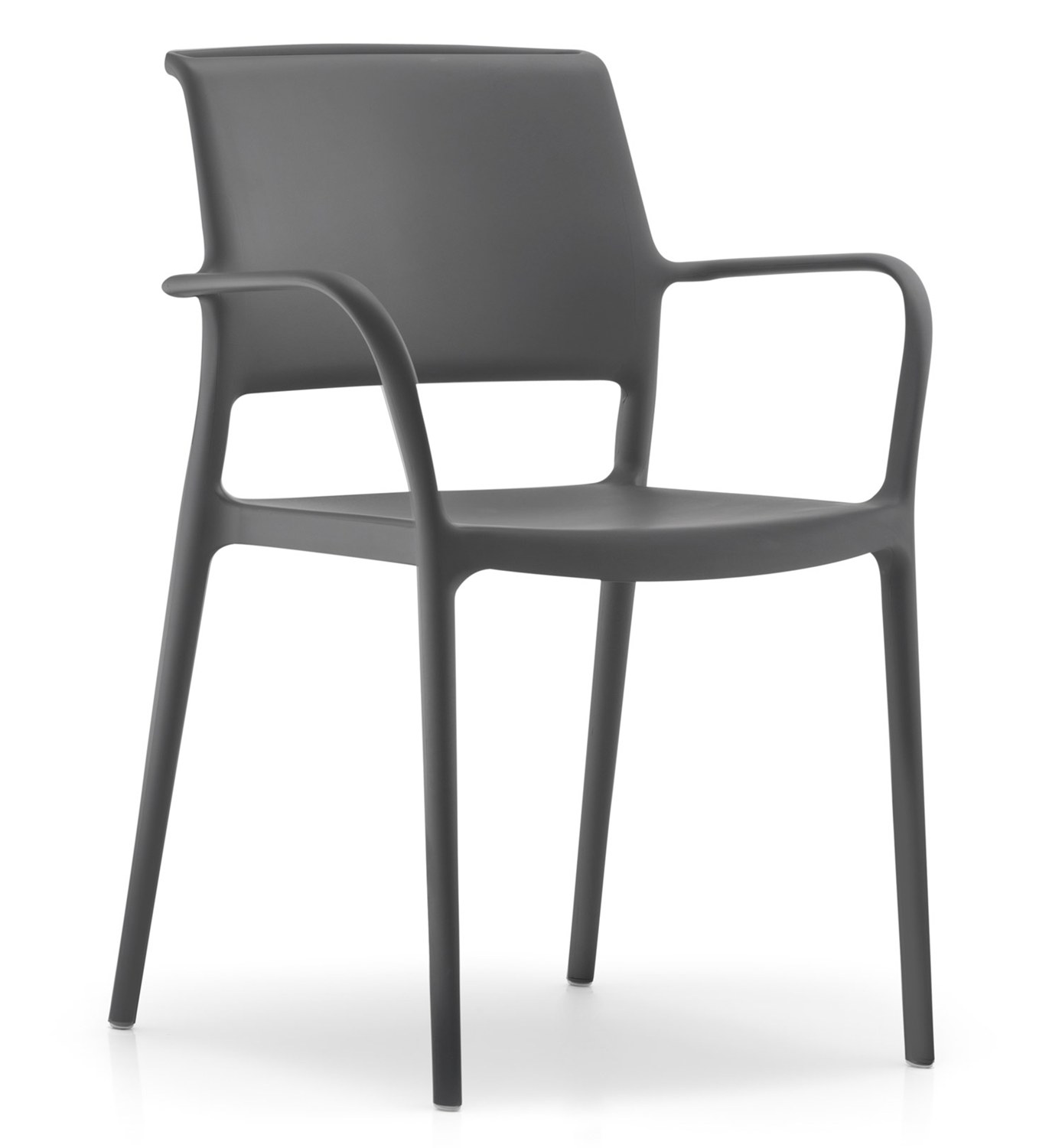 Karmstol Ara 315, sh.46 cm, stapelbar, antracit