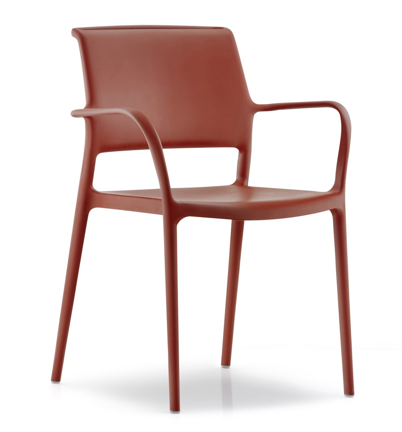 Karmstol Ara 315, sh.46 cm, stapelbar, röd