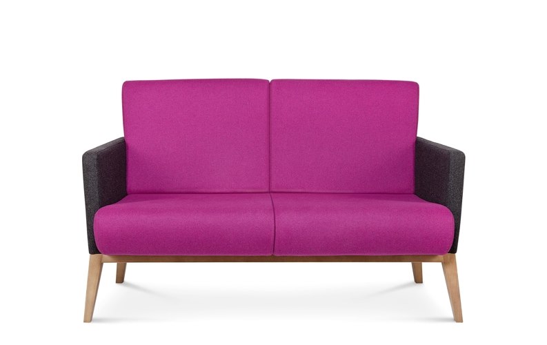 2-sits soffa BB-1430 valfritt tyg/konstläder valfri färg ben