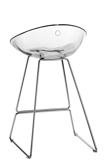 Barstol Gliss 902 sitthöjd 65 cm, färg transparent