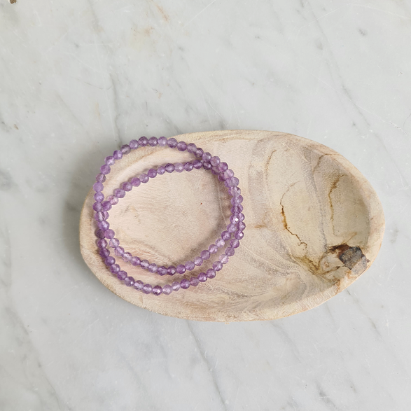 Peace. Facetterat Armband Ametist