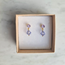 Lavender. Swarovskikristall. Stiftörhängen