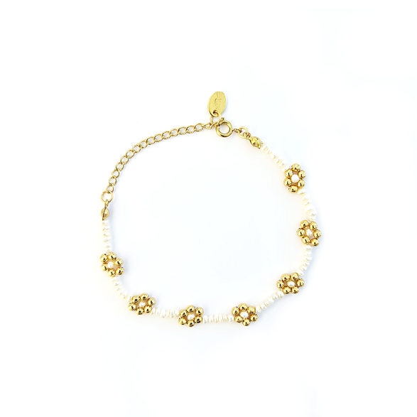 Flower Baroque Pearl Bracelet
