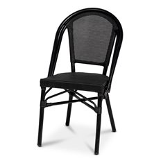 Xirbi Menton stol, svart textilene