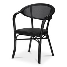 Xirbi Monaco karmstol, svart/svart