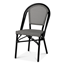 Xirbi Menton stol, svart/svartvit Texteline