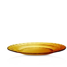 Patina Duralex Tallrik D26cm Amber, med vågkant
