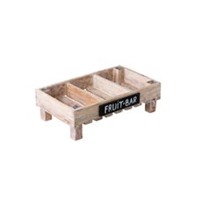 Patina Wooden Trälåda 3-fack  50x30x15cm