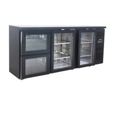 Saro Barkyl med 2 glasdörrar och 2 lådor, modell BC 3100 G S2