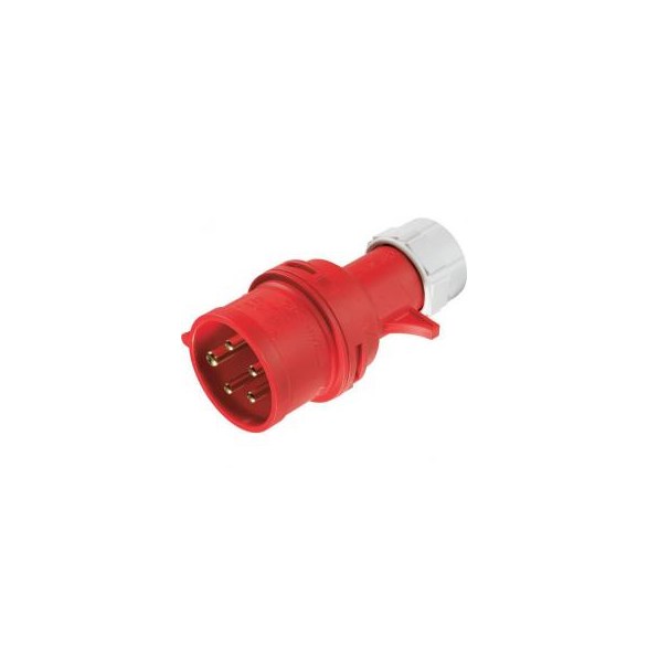 400V Stickpropp, Röd, 16A med kabel