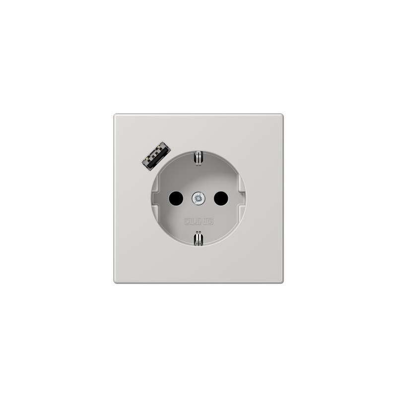 Jung LS990 Vägguttag med 1 st USB typ A