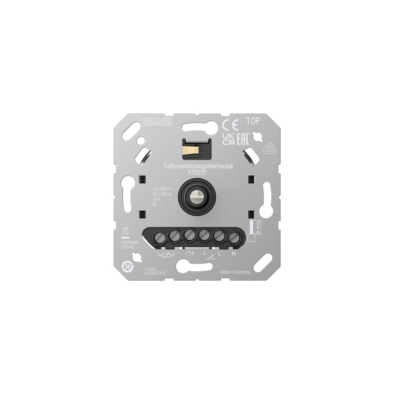 Jung LS990 Insats Golvtermostat 230V Slut. Kontakt Ink. Givare