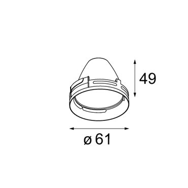 Modular Reflector 65 Spot Aluminium Anodised