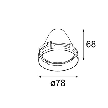 Modular Reflector 85 Spot Aluminium Anodised