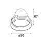 Modular Reflector 100 Spot Aluminium Anodised