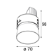 Modular Thimble 70 trimless adjustable LED