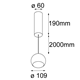 Modular Marbul suspension LED
