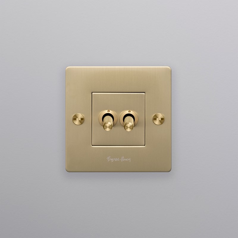 Buster + Punch EU 1G Double Toggle Switch