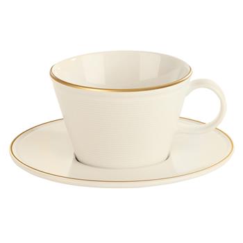 Line Gold Band Cappuccino Kopp 25cl, 6st/fp